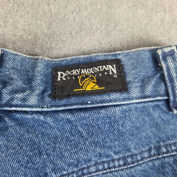 Rocky Mountain Clothing Co Vintage Two Tone Blue Black Western Jeans Made in USA - Picture 4 of 13